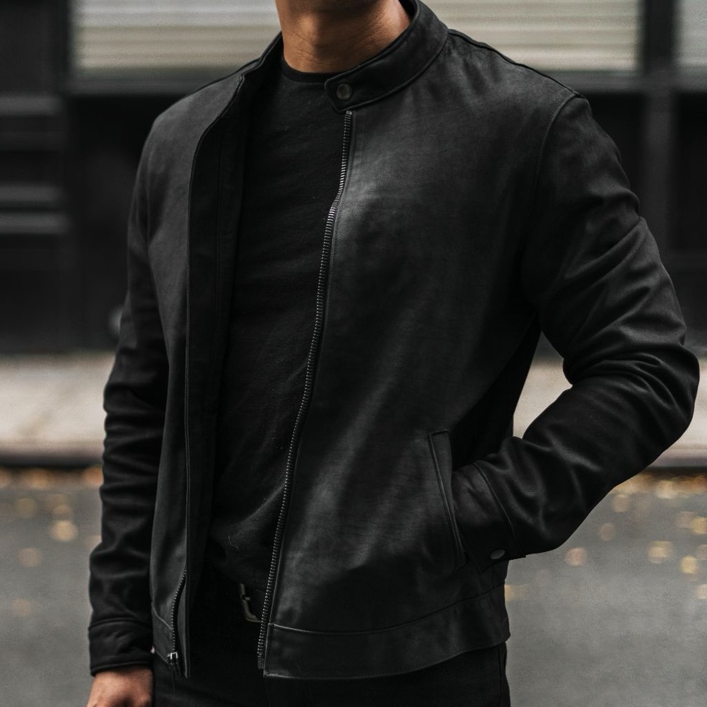 Thursday Boot Racer Jacket Black Matte Men’s Large Slim
